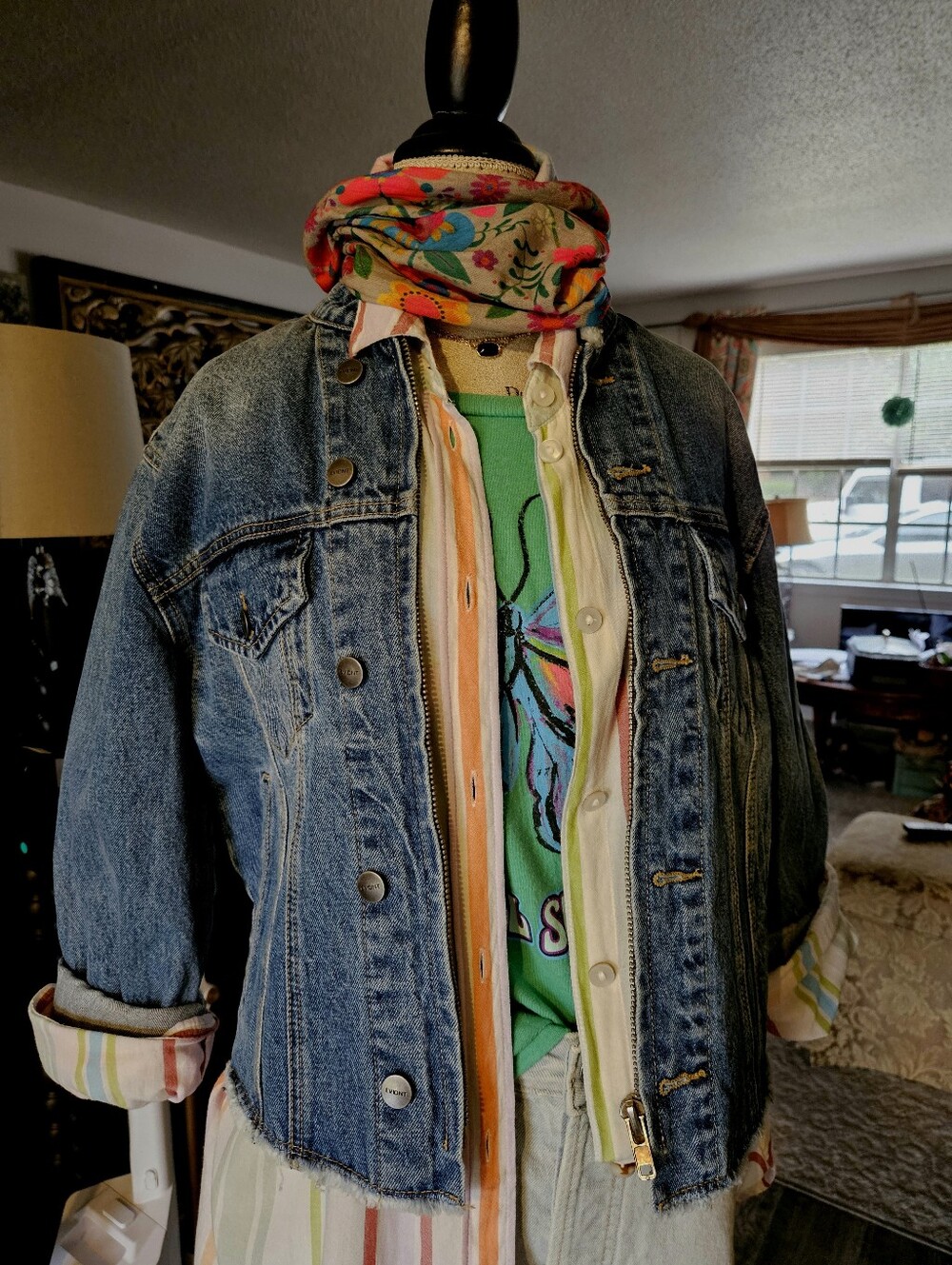 NWOT EVIDNT/Los Angeles Jean Jacket Size Medium